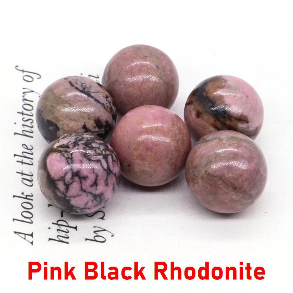 16mm Mini Runde Kristallkugel Loses Set Natürlicher Taschenstein Energie Exemplar Quarz Globus Chakra Kugel Perlen Dekoration
