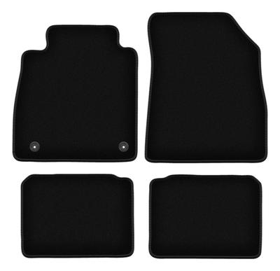 BASIC Black Velour Floor Mats For: Nissan Micra K14 Hatchback (2017-)
