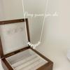 Su Chuang S925 Sterling Silver Freshwater Pearl Clavicle Necklace for Women - Korean Luxury Style