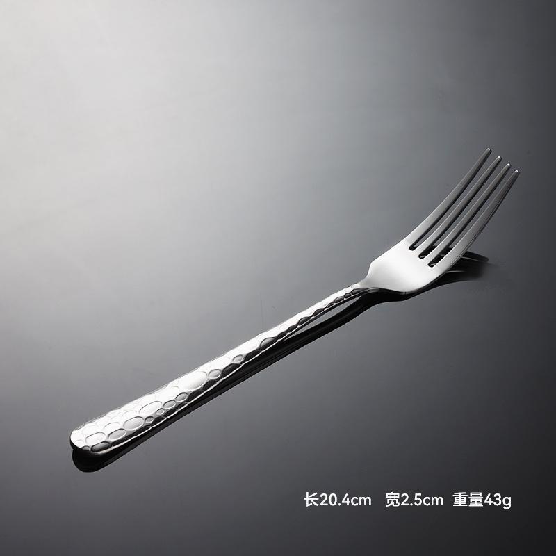 Nerezová ocel 410 vzor kapek vody nůž, vidlička a lžíce hotelový západní příbor steakový nůž a vidlička sada reliéf