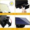 228LED výkonná LED solární lampa 4 pracovní režimy s pohybovým senzorem dálkové ovládání světlomet Venkovní zahradní dvorek vodotěsné nástěnné světlo