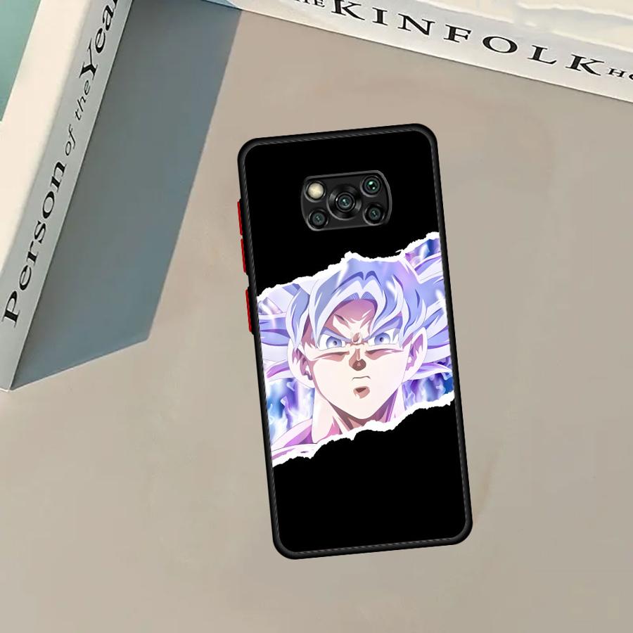 Dragon Ball Fashion Goku Back Phone Cover Case for Xiaomi Poco X3 NFC F3 C50 M5s C51 C40 X3 X4 X5 Pro