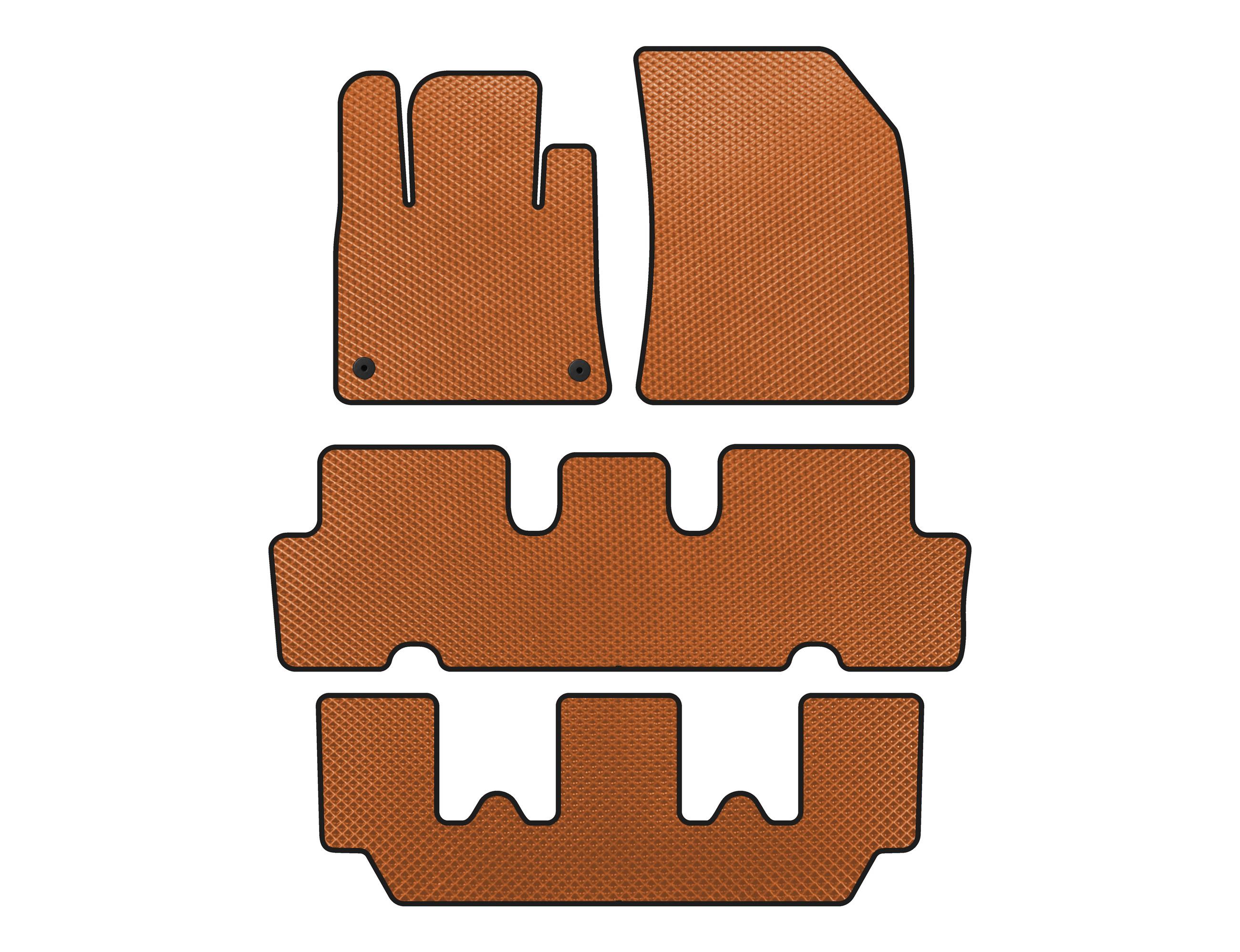 

EVA mats (3 rows, Orange) for Citroen C-4 Picasso 2013-2022