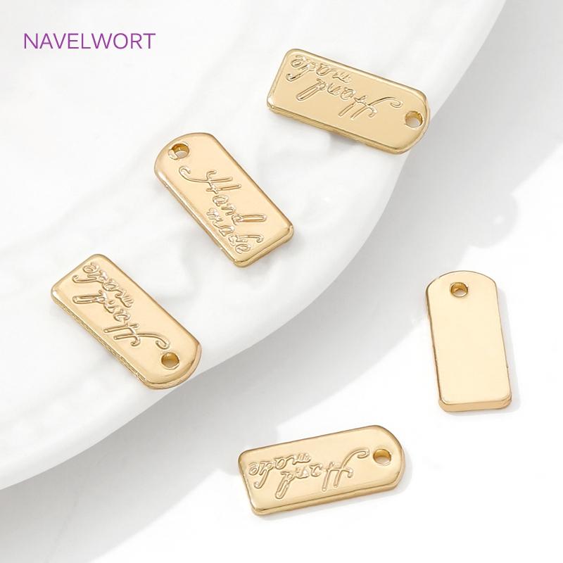 KC Gold Color Small Extension Chain Tag Charms For Jewelry Making,Charms For Jewelry,DIY Bracelet Necklace Making Accessories