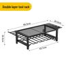 Premium Multi-Layer Wrought Iron Tool Rack for Drill Bits, Hammers, and Screwdrivers