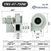Industrial Boiler High-Temperature Centrifugal Induced Draft Fan CN Plug (adapter Included)