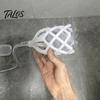 Handheld Shower Head Head, 3D Printed Hollow Woven Rainfall Sprayer, Clog-Free Bathroom Easy Clean Installation Accessory