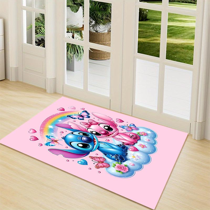 1Pc Lilo Stitch Tropical Adventure Carpet Rug Customizable Soft Washable Antislip Home Living Room Sofa Mats Personalized Rug 091784