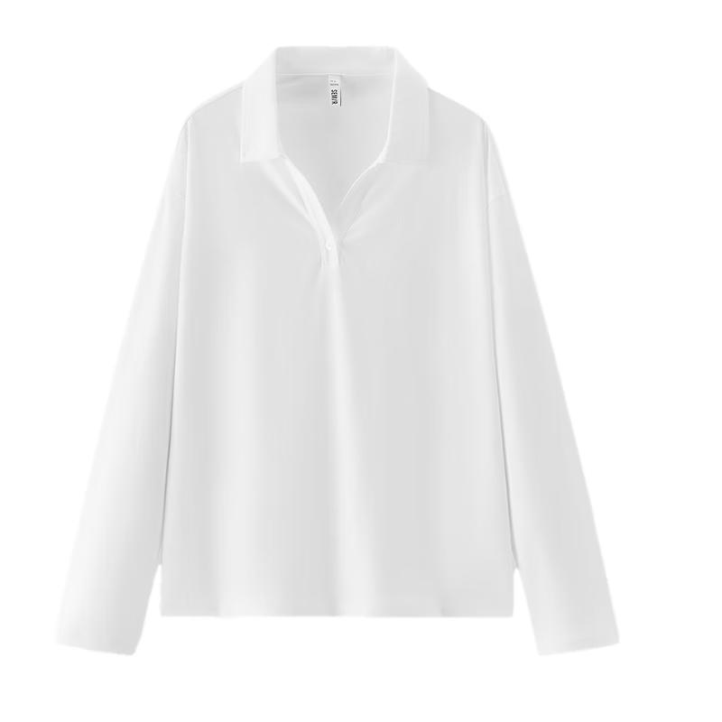 Женская свободная рубашка-поло Semir с длинным рукавом и принтом S