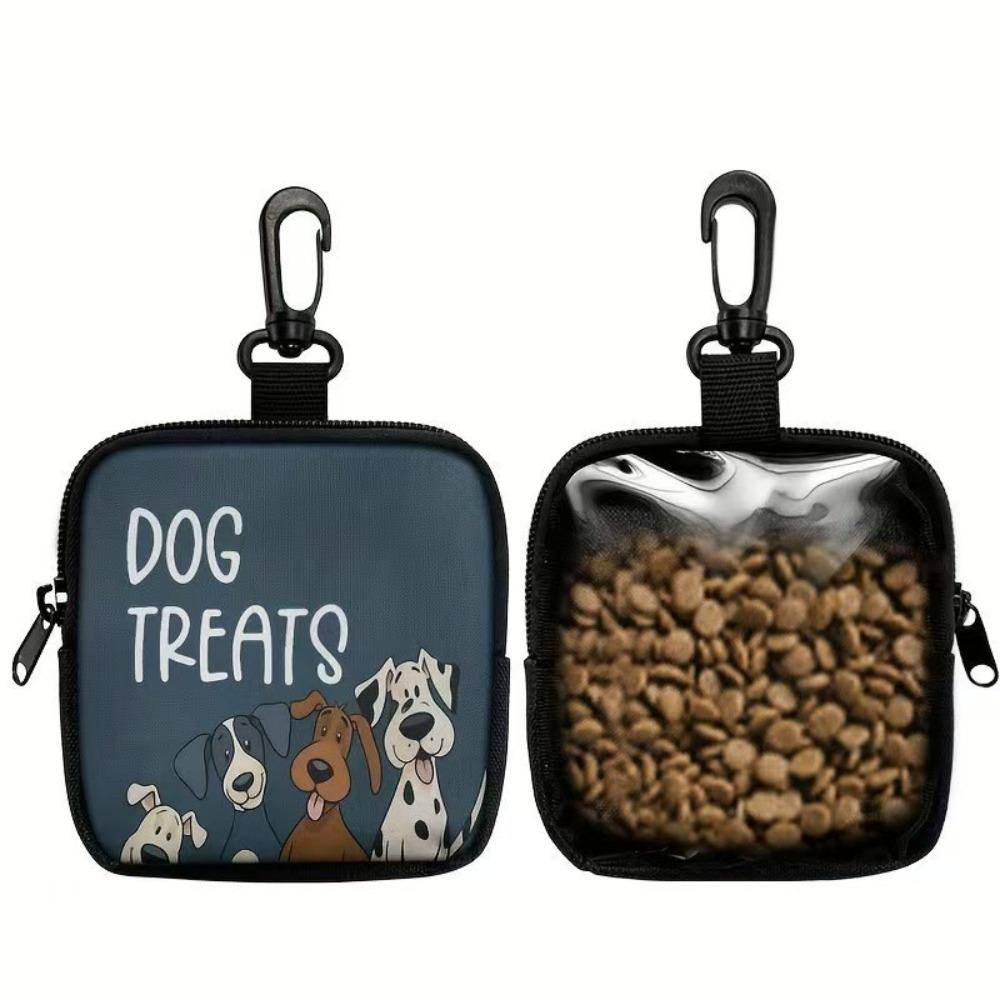 

Zipper Closure Pet Training Reward Bag Transparent Window Dog Care Bag Outdoor Activities Style B