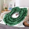 1pc Totoro Friends Flannel Blanket,Ultra Soft Warm Plush Throw for Home Bedroom Bed Sofa Cover Camping Picnic Gift Y7175