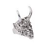European and American Domineering Hip-hop Prajna Mask Ring Men's Trendy Street Fashion Versatile