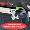 1pc 50MM Trailer Hitch Cover with Wolf Head 3D Printed Ball Cover Universal Hitch Thruster Cover For Protecting Car Accessories