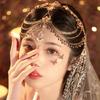 Elegant Hair Jewelry with Shimmering Pendant Exquisite Fringes Head Accessory for Modern Fashion Enthusiasts