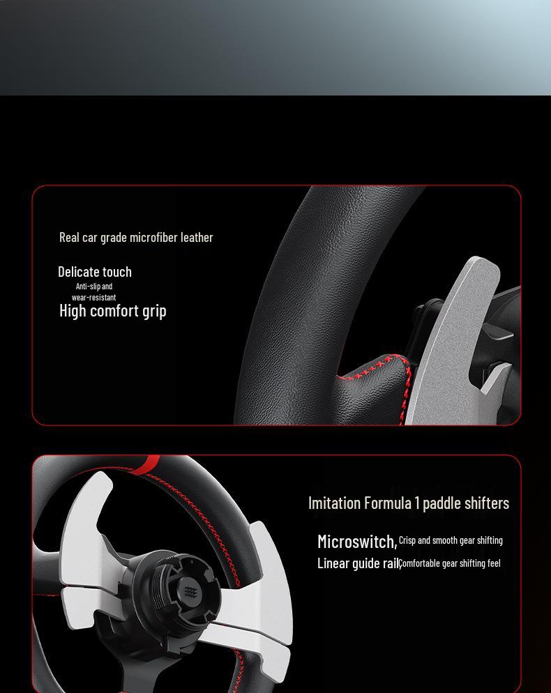 8PXN V10PRO Direct Drive Gaming Steering Wheel with Force Feedback Simulation