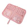 Foldable Stand Up Makeup Brushes Organizer Water Proof Large Capacity Portable Cosmetic Brush Bag for Travel Pink