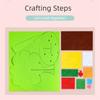 Vibrant Colors Felt Tree Kit Non-Woven Fabric Kids Puzzle Toy DIY Craft Kit  Kindergarten Education