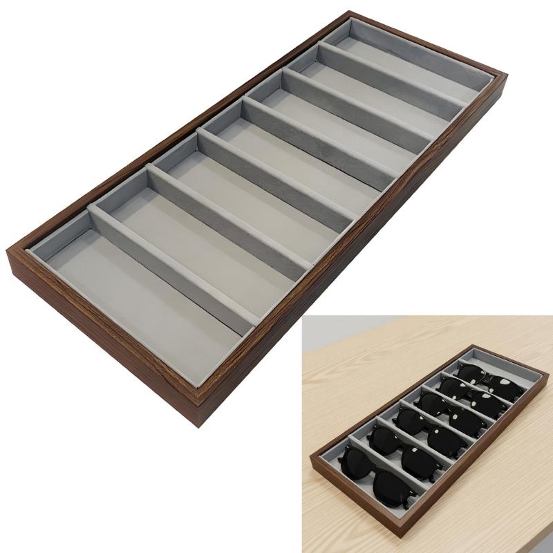 Elegant Eyeglass Holder Craft Of Wood And Flannel Interior