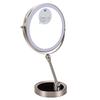 Tabletop Makeup Mirror Double Sided Rechargeable Lighted Vanity Mirror 1X 10X Magnification 3 Color Dimmable 9 Inch