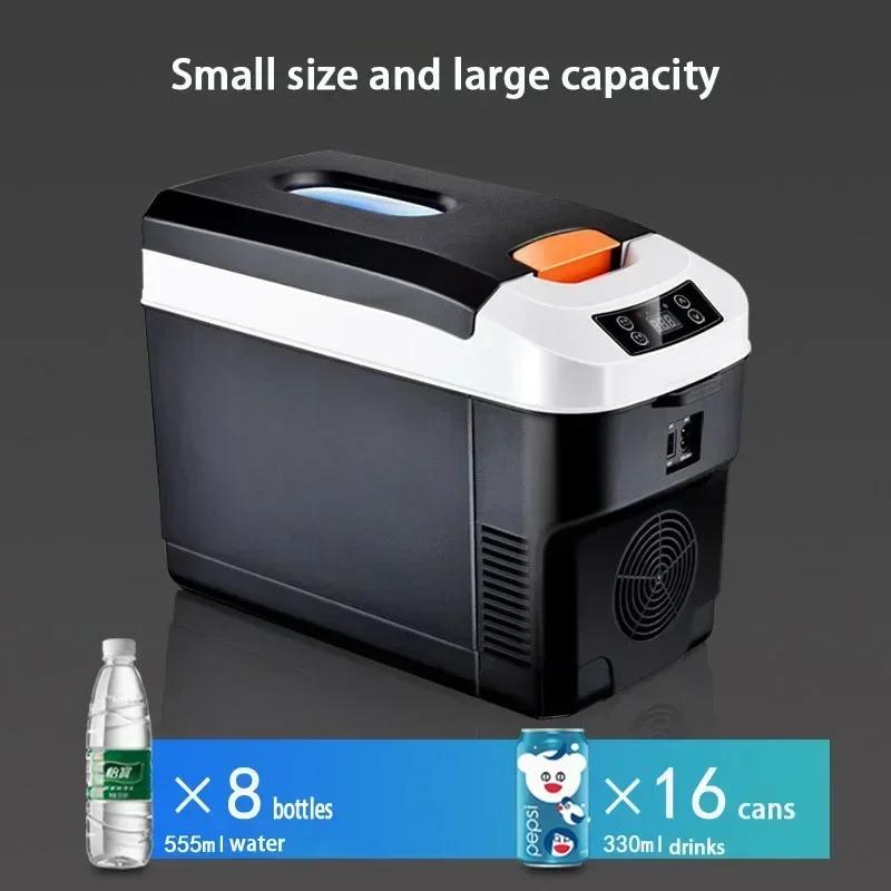 US/EU 220-240V 10L Car Home Refrigerator Mini Fridges 12/24V Freezer Cooler Heater Food Storage Box For Car Home Camping