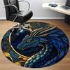 1pc Dragon Fantasy Office Round Area Rug, Under Office Chairs Bedroom Living Room Home Decor, Room Deco