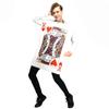 Fun Parent-child Family Children Playing Cards Poker Hearts King Queen Of Clubs Kq Costume Role Play Tunic Sponge Party Set