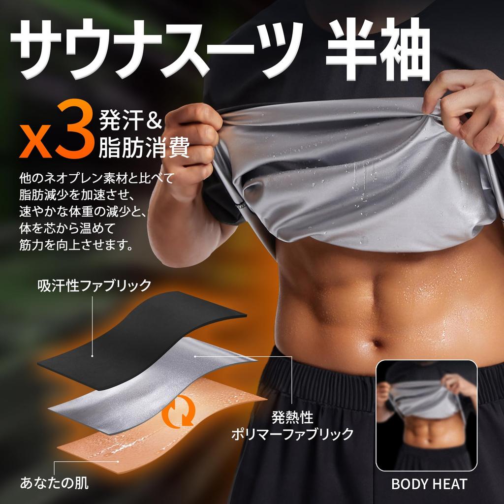 [Silver & Style] Training Wear, Sweating T-Shirt, Short Sleeve, Inner