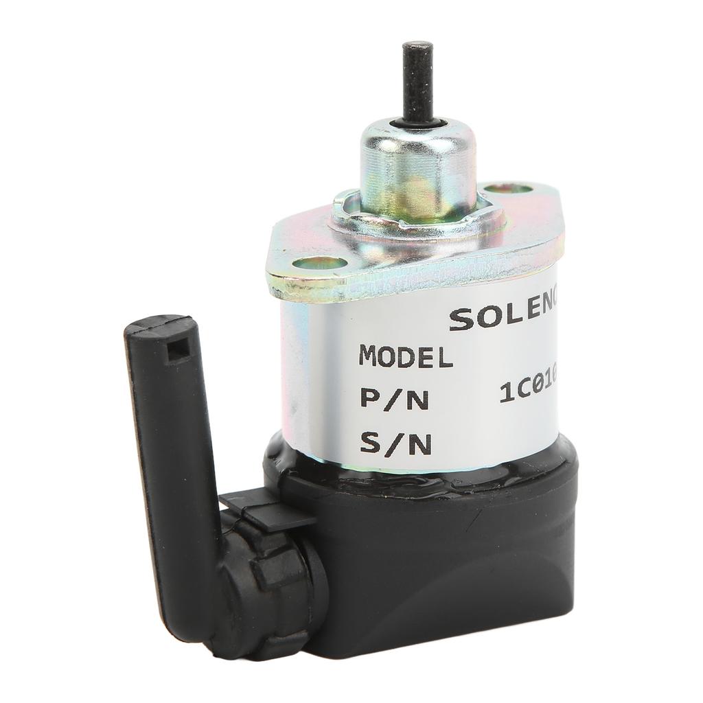 Fuel Shut Off Solenoid 12VDC 17208‑60015 Aluminum Alloy for KUBOTA ENGINES D905 D1005 D1105 V1305 V1505 ETC