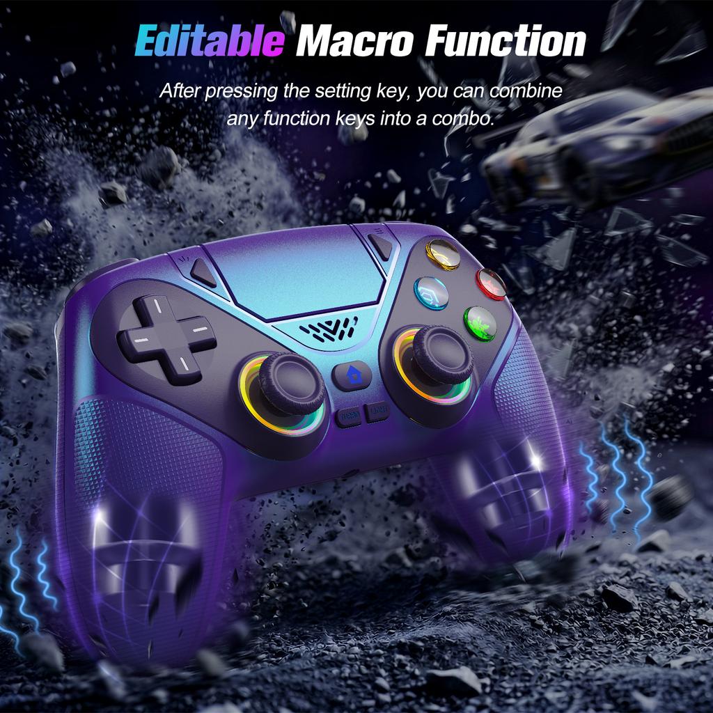 Bluetooth Wireless Gamepad for Playstation 5 Controller PS5 Console Gaming Controller with Turbo Dual Sense Vibrate Programming