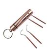 3/4Pcs/Set Stainless Steel Toothpick Set Tooth Flossing Reusable Toothpicks Portable Toothpick Floss Teeth Cleaner Oral Cleaning