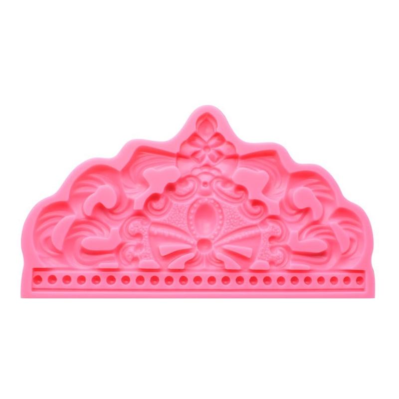 Cute Crown Shape Sugar Craft Paste Mold Chocolate Candy Art Silicone Soap Mold Household Candle Molds DIY Handmade