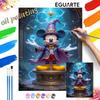 Mickey Mouse Sorcerer Magic Oil Paint Hand Painting Art Kit. Home Decor Gift