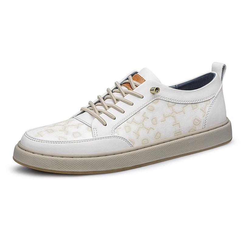 Spring Casual Board Shoes Men's Trendy Shoes Little White Shoes Fashionable Versatile Handsome Driving Shoes Soft-soled Sports Shoes