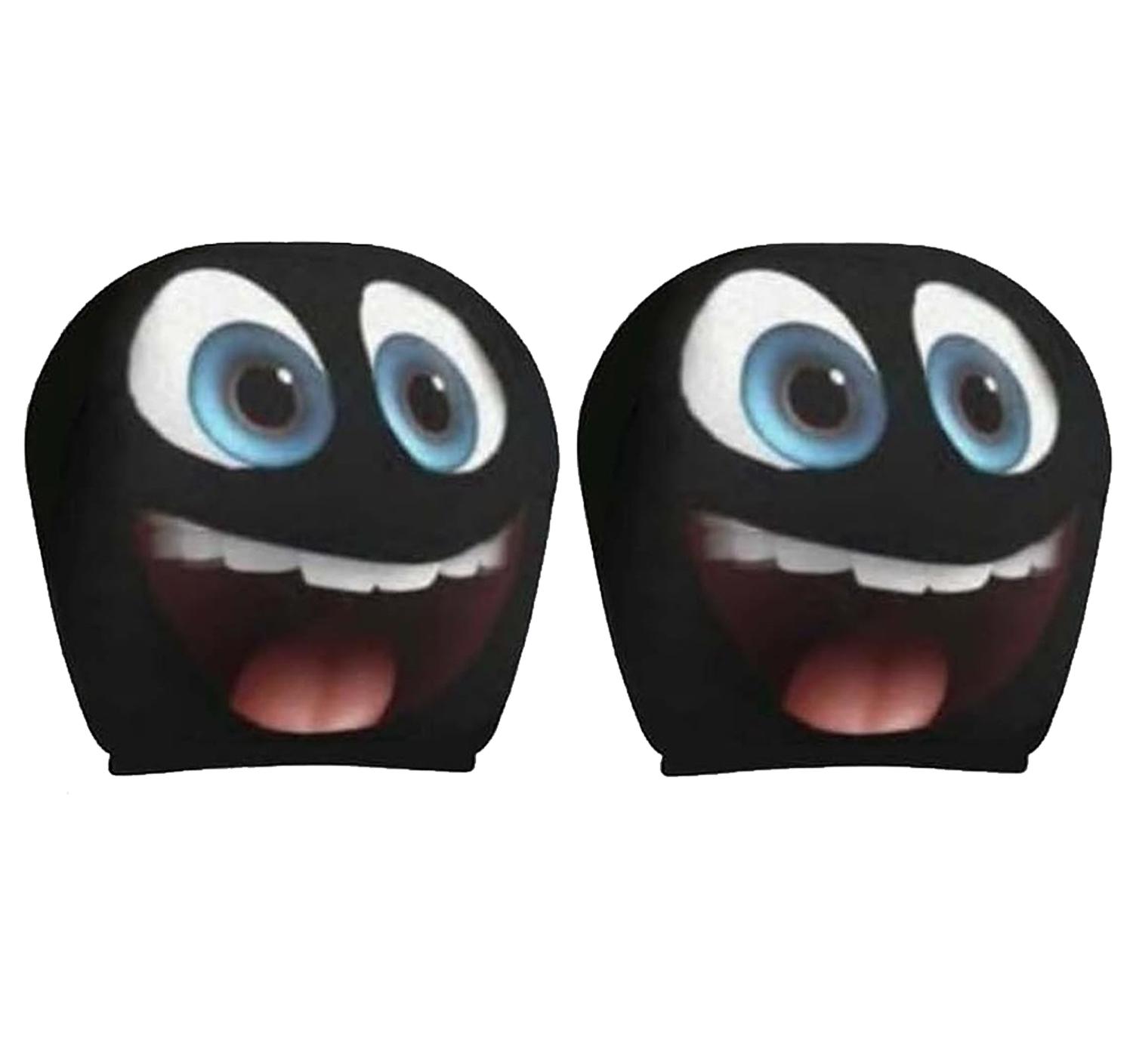 2/4pcs Halloween Decorative Cushion Cover Automobile Headrest Protector Elastic Head Rest Covers Interior Car Accessories