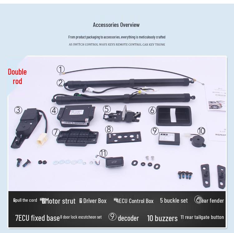 Electric Tailgate with Suction for Mercedes-Benz GLA200/220, GLC - Original Style Switch