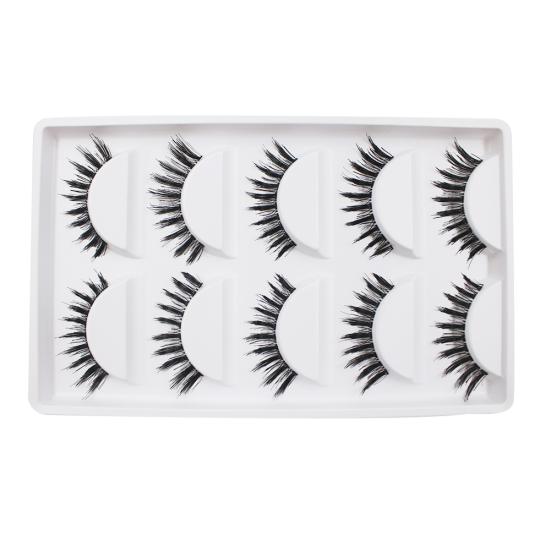 

5 пар макияжа ручной работы натуральные густые накладные ресницы для наращивания ресниц