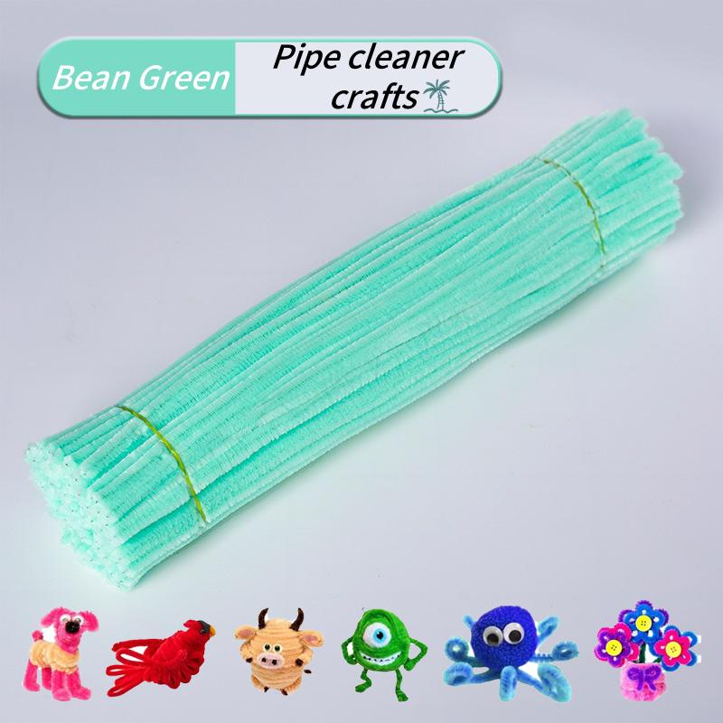 100 Pieces Pipe Cleaners Chenille Stem, Solid Color Pipe Cleaners Set for Pipe Cleaners DIY Arts Crafts Decorations
