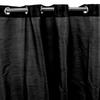 Charcoal Eyelet Silk-effect Curtain 140x250