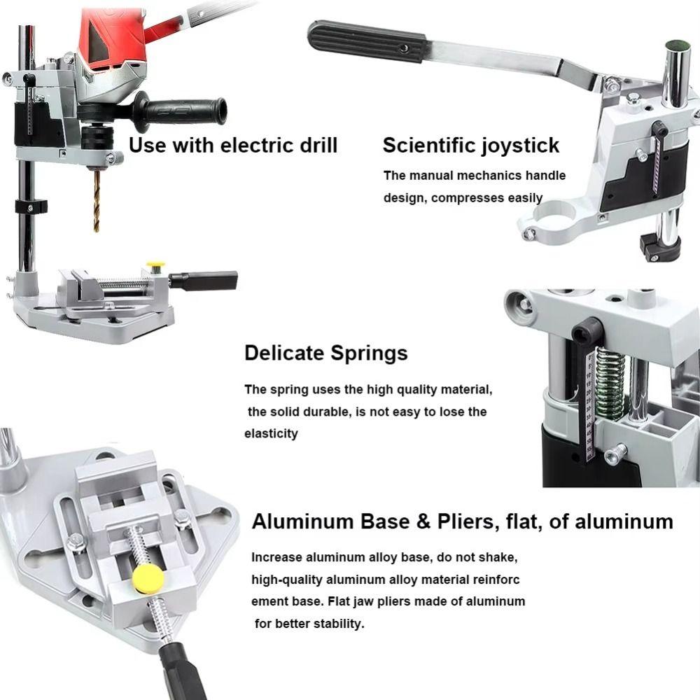 Table Top Electric Bench Drill Stand Plain Vice Drill Holder NEW Drilling Positioning