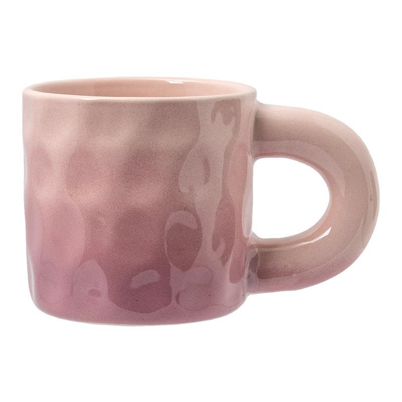 

Керамическая однотонная кружка Домашняя чашка для ежедневного питья Чашка для завтрака с молоком Овсяная чашка Круглая толстая ручка кофейная чашка 301-400ml