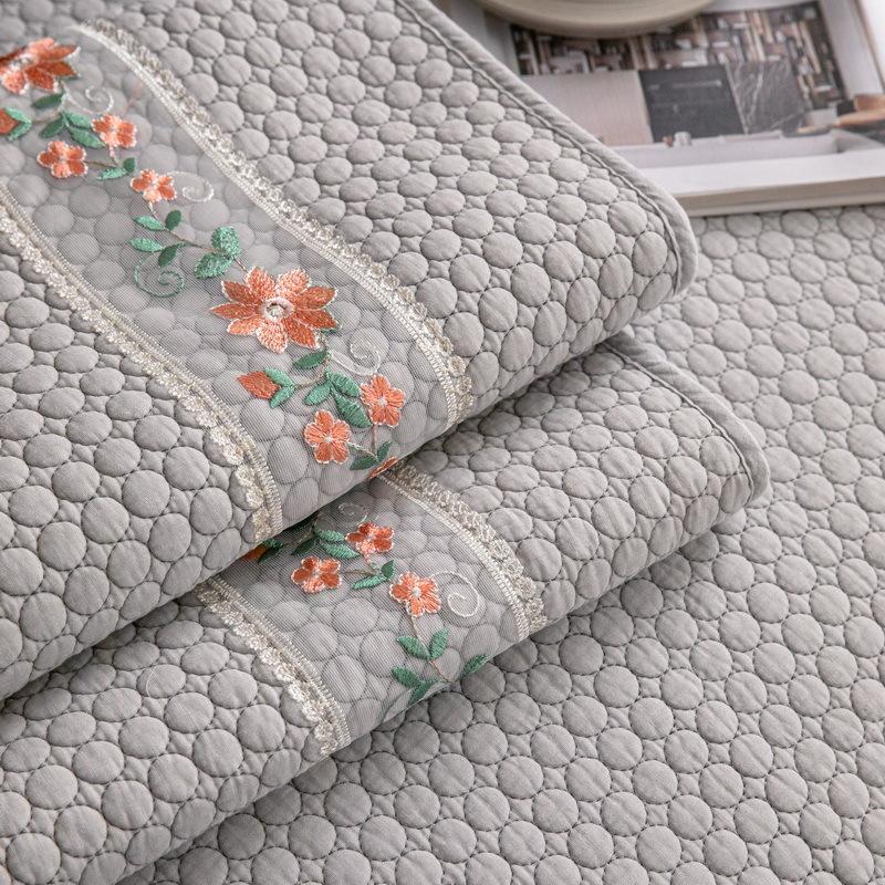 Pure cotton sofa cushion, universal in all seasons, non-slip, small and fresh  high-end sofa cover towel, cream wind seat cushion