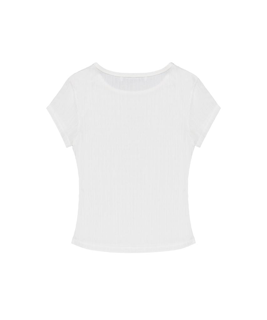 ROCKCAKE Cross Crop Top - Ivory