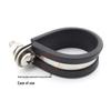 304 Stainless Steel Saddle Clamp with Rubber Strip - Pipe Support and U-Bolt Hose Clip