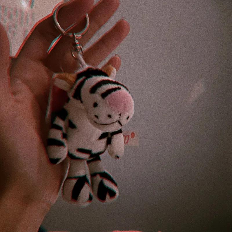 New Cartoon Kawaii Animal World Plush Toy Keychain Pendant Creative Ins Small Fresh Cute Small Animal Plush Backpack Pendant