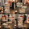 Practical Multilayer Clear Rotating Jewelry Box Case for Storing Displaying 3/4/5Tier Rotating Jewelry Holder Organizer