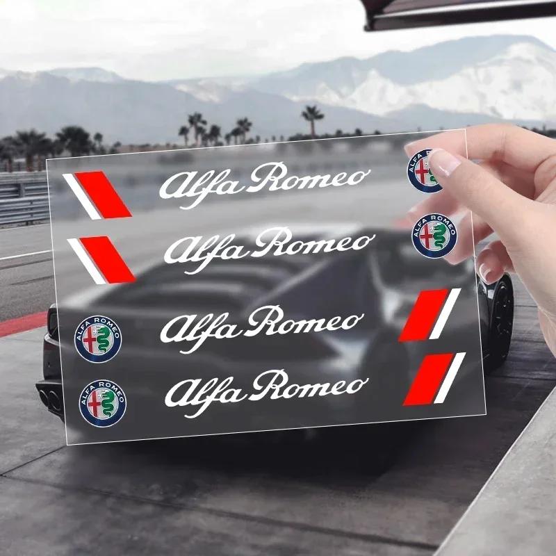 4 szt. Naklejki na klamki drzwi samochodowych Naklejki winylowe na karoserię Naklejki Akcesoria do Alfa Romeo 4C 159 Spider Giulia Giulietta 156 147