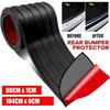 Rear Bumper Guard Protector for Car Universal Black Rubber Scratch-Resistant Non-Slip Trunk Door Protector for Most Cars