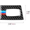 Car Key Engine Start Stop Push Start Button Frame Trim Cover Carbon Fiber Sticker Decal Fits for BMW E90 E92 E93 2006 2007 2008 2009 2010 2011 2012
