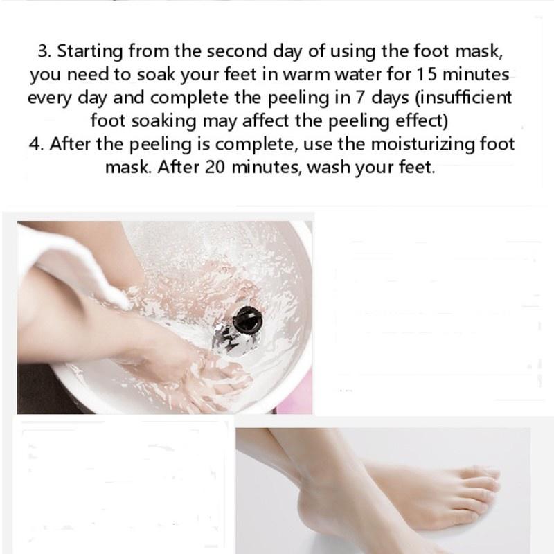 1Pair Exfoliating Foot Mask Foot Patch Magic Skin Peeling Dead Skin Feet Mask Socks Sosu Socks for Pedicure Socks Cream
