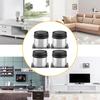 4pcs Adjustable Furniture Legs Stainless Steel Cabinet Feet for Table Bed Sofa (50*50mm)